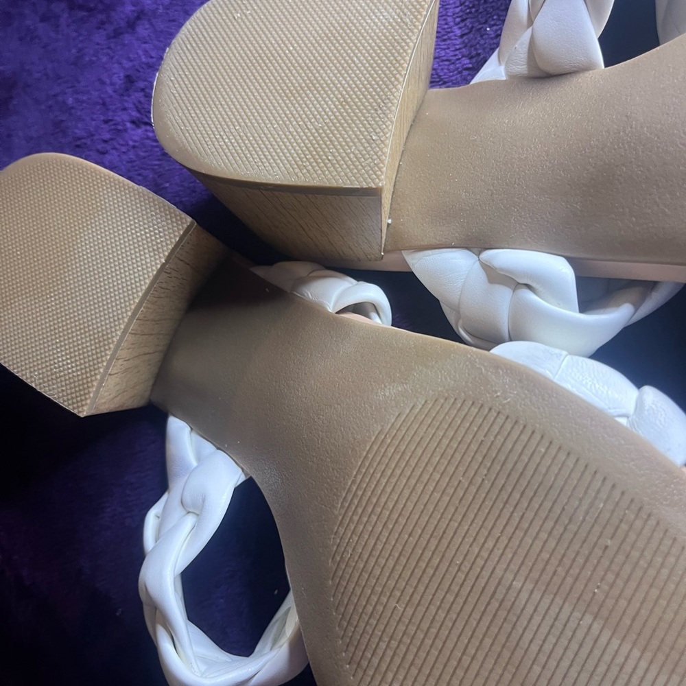 Dolce Vita White Braided Double-Strap Slide Sandals - Picture 6 of 11